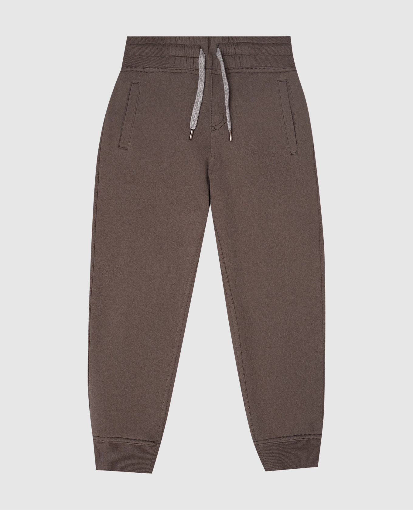 Children&#39;s brown joggers Brunello Cucinelli