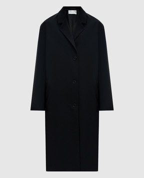 The Row Black Cristal wool coat 8194W3039