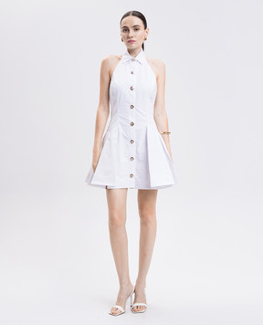 Balmain White dress with an open back FF1R5128CB09