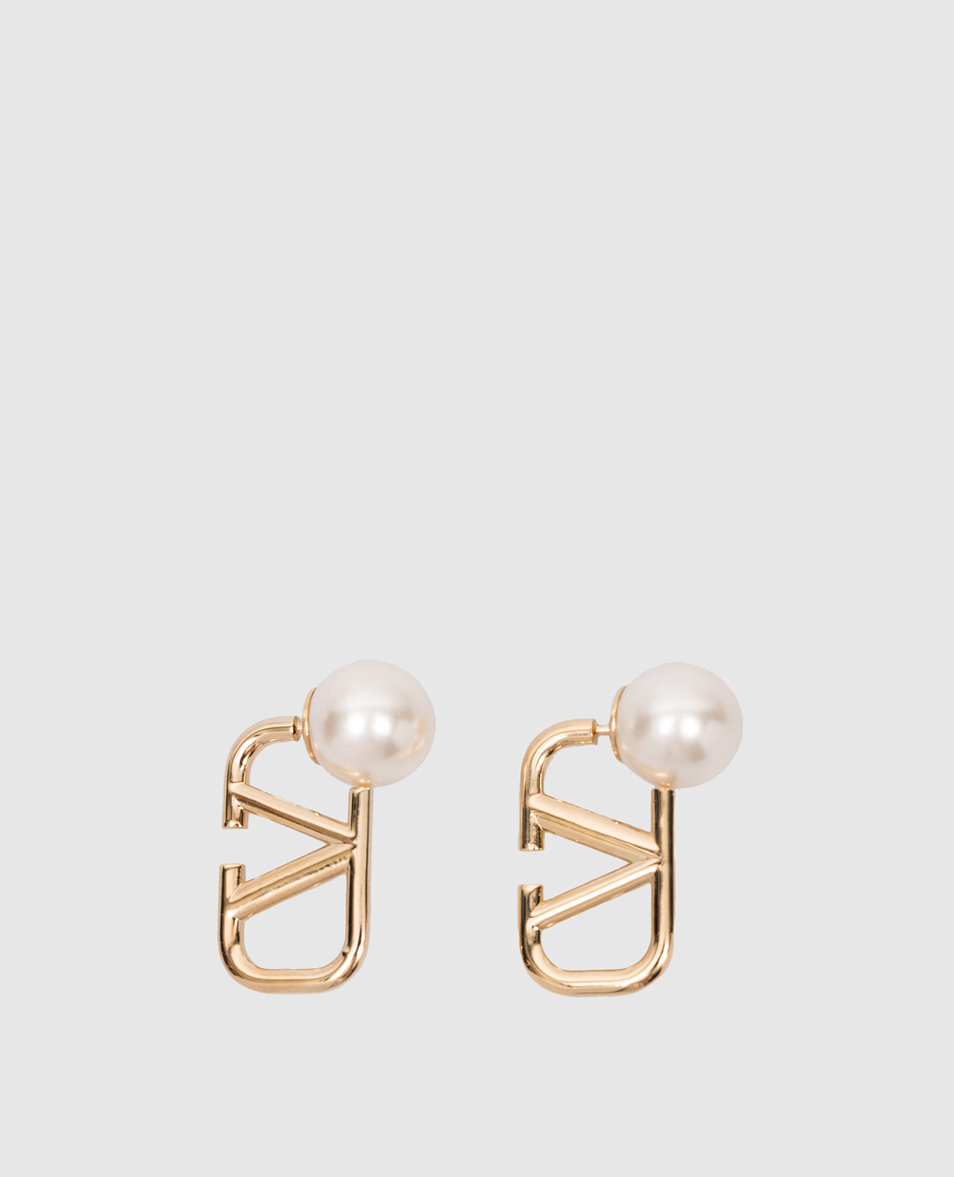 

VLogo Signature Gold Beaded Earrings Valentino, Золотистый