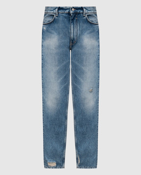 Givenchy Blue jeans with holes BM51HB5YB6
