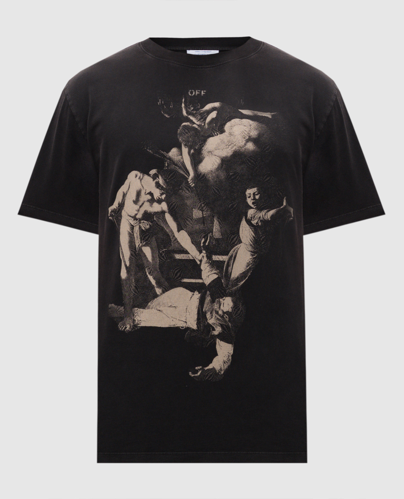 

Black T-shirt with Martyrdom print Off-White