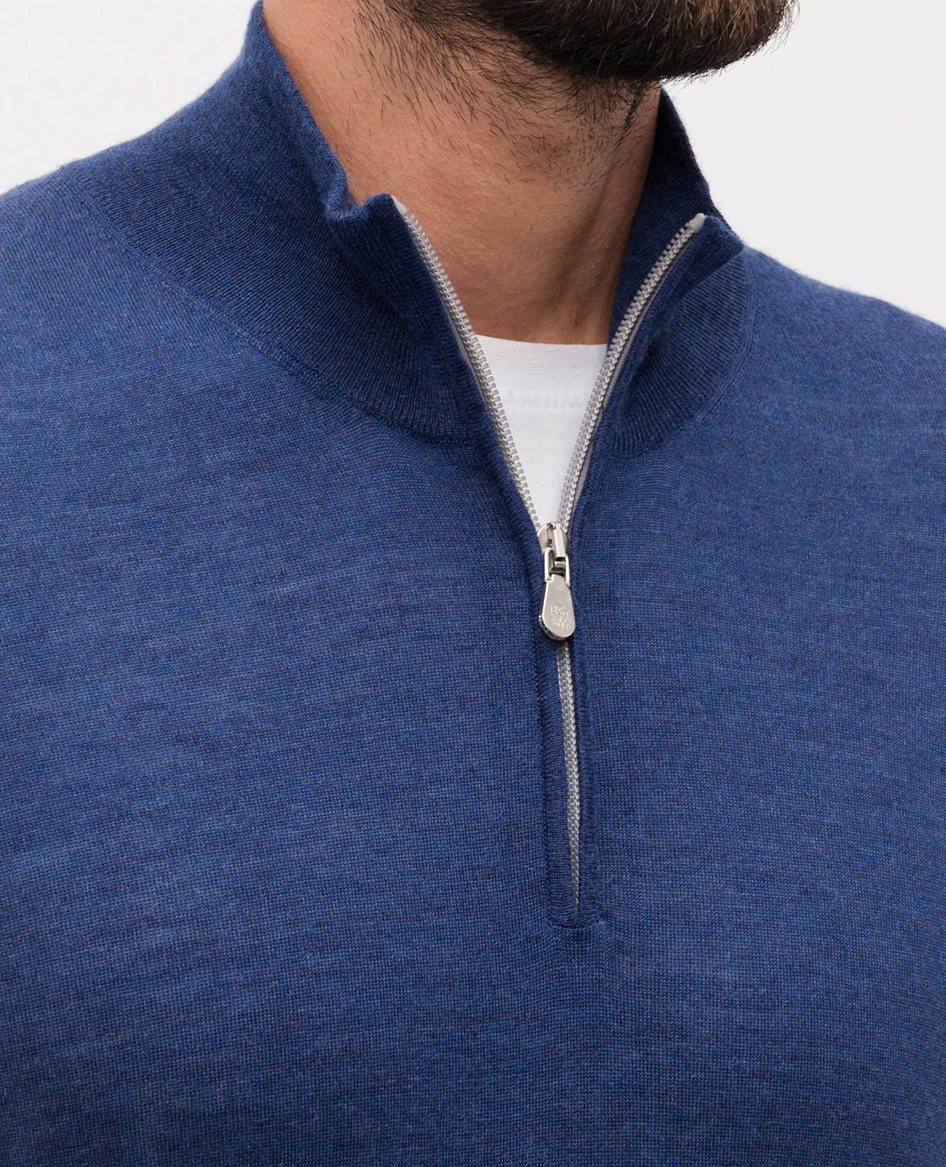 

Blue cashmere, silk and linen jumper Brunello Cucinelli