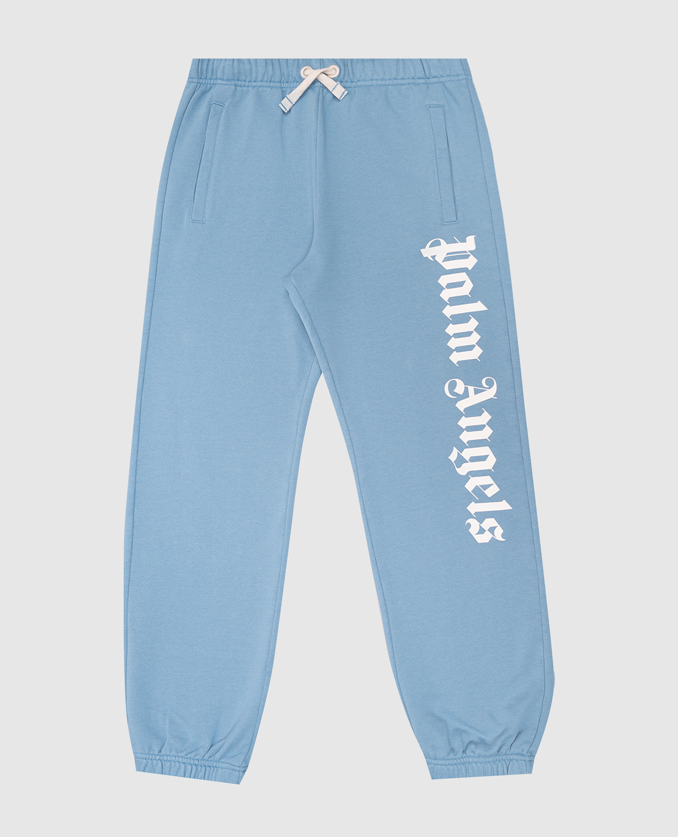 Kids&#39; blue joggers with logo print Palm Angels