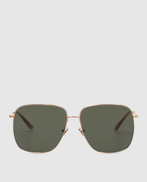 Valentino Gold-tone sunglasses with VLogo Signature emblem VLS171A61