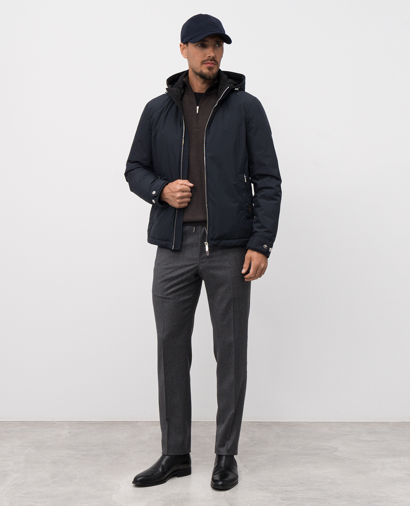 

Brown wool and silk jumper Bertolo Cashmere