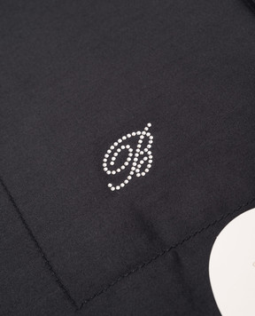 Blumarine Black bedding set with Swarovski crystals H0000190017