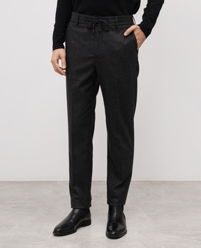 Peserico Gray pants with wool R5479502187