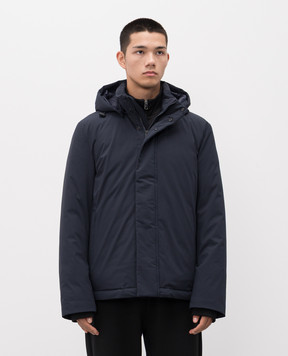 Woolrich Blue down jacket with logo CFWOOU0929MRUT3339
