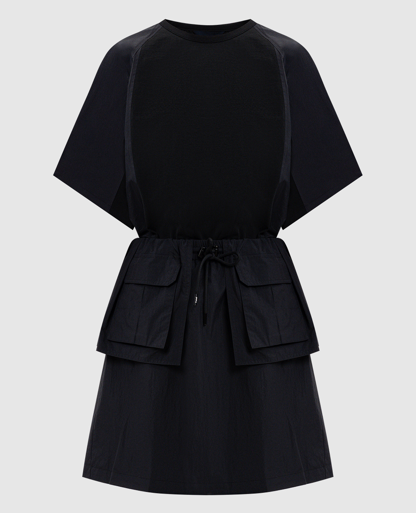 Black mini dress with logo Juun.j