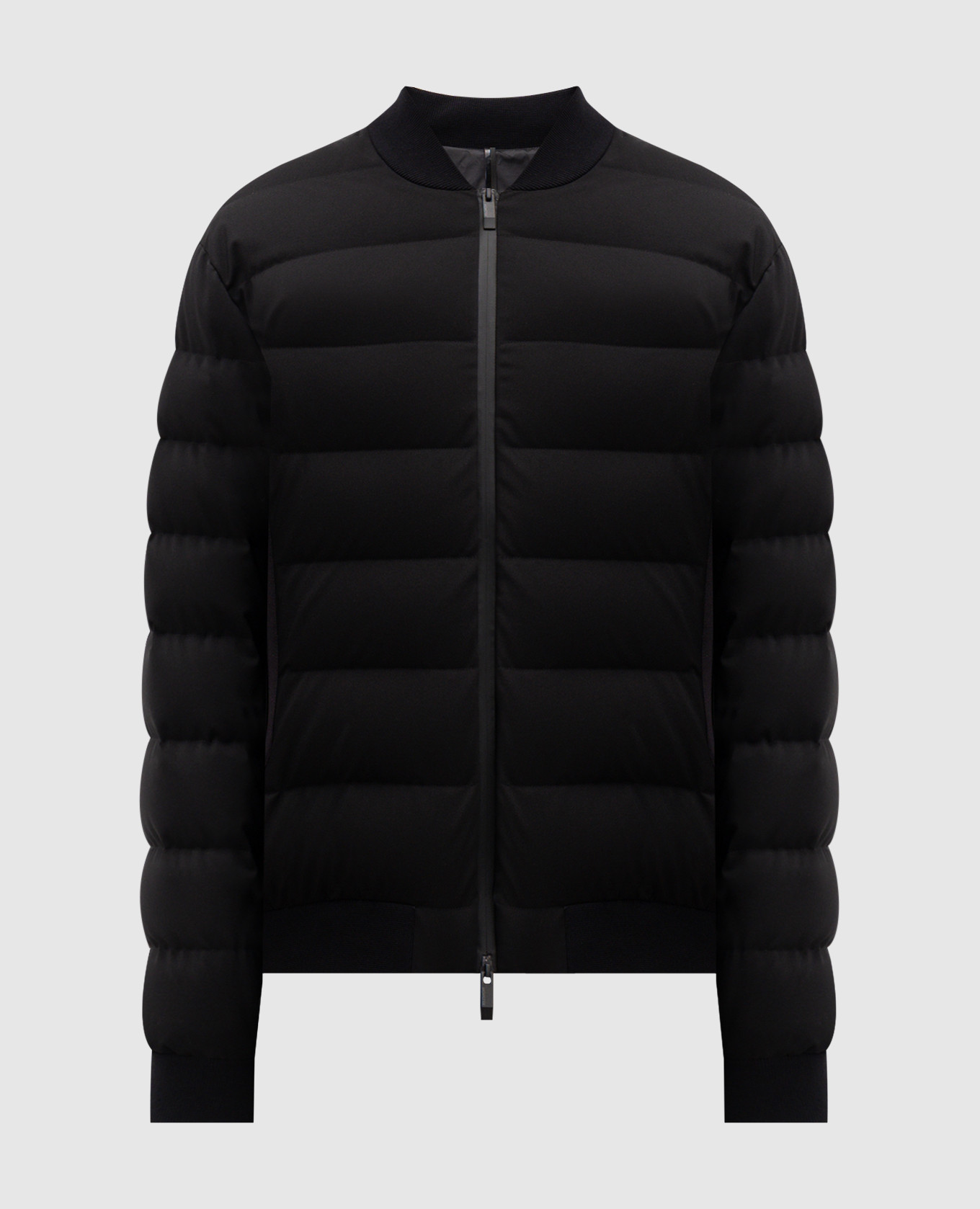 

Black puffer jacket with logo patch Moncler