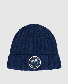 Brunello Cucinelli Children's blue cashmere hat B22M90070A