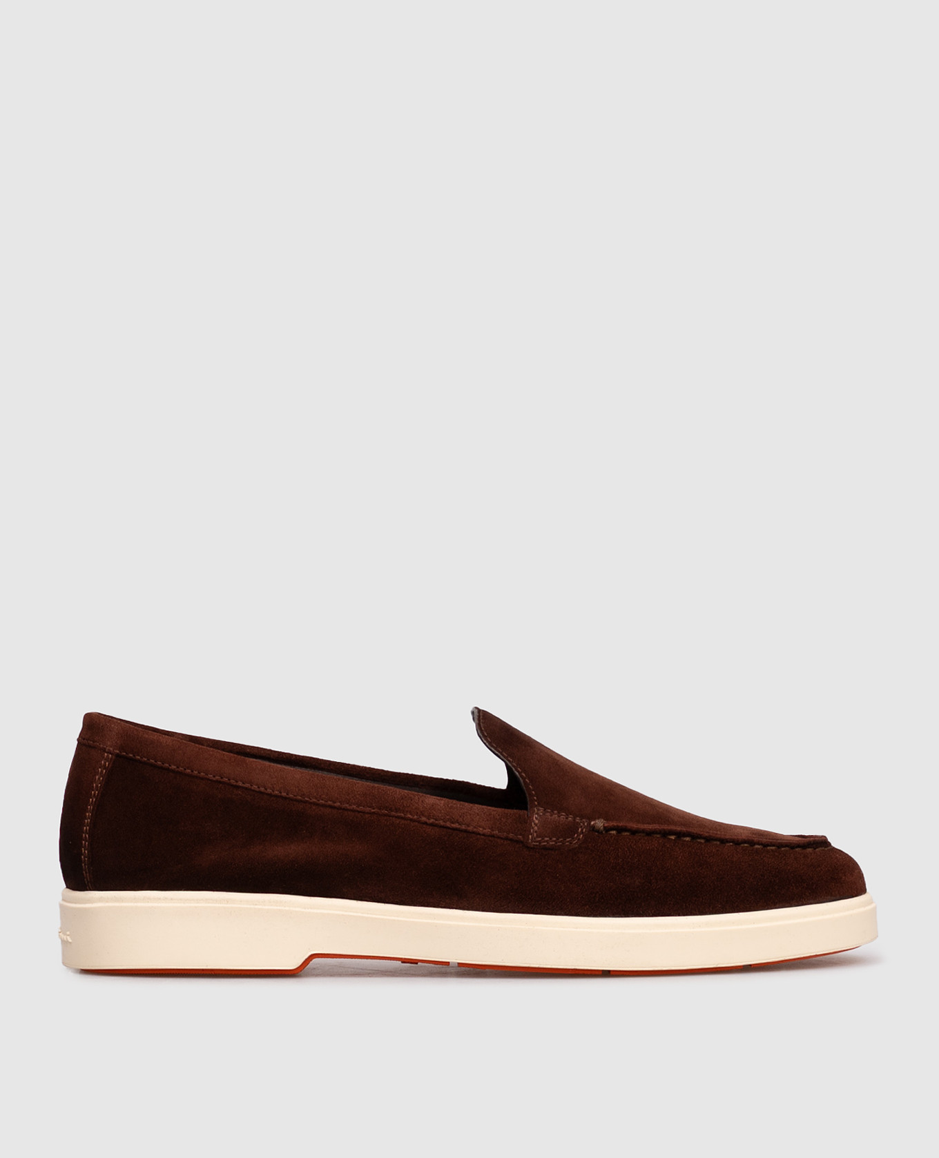 

Brown suede loafers Santoni
