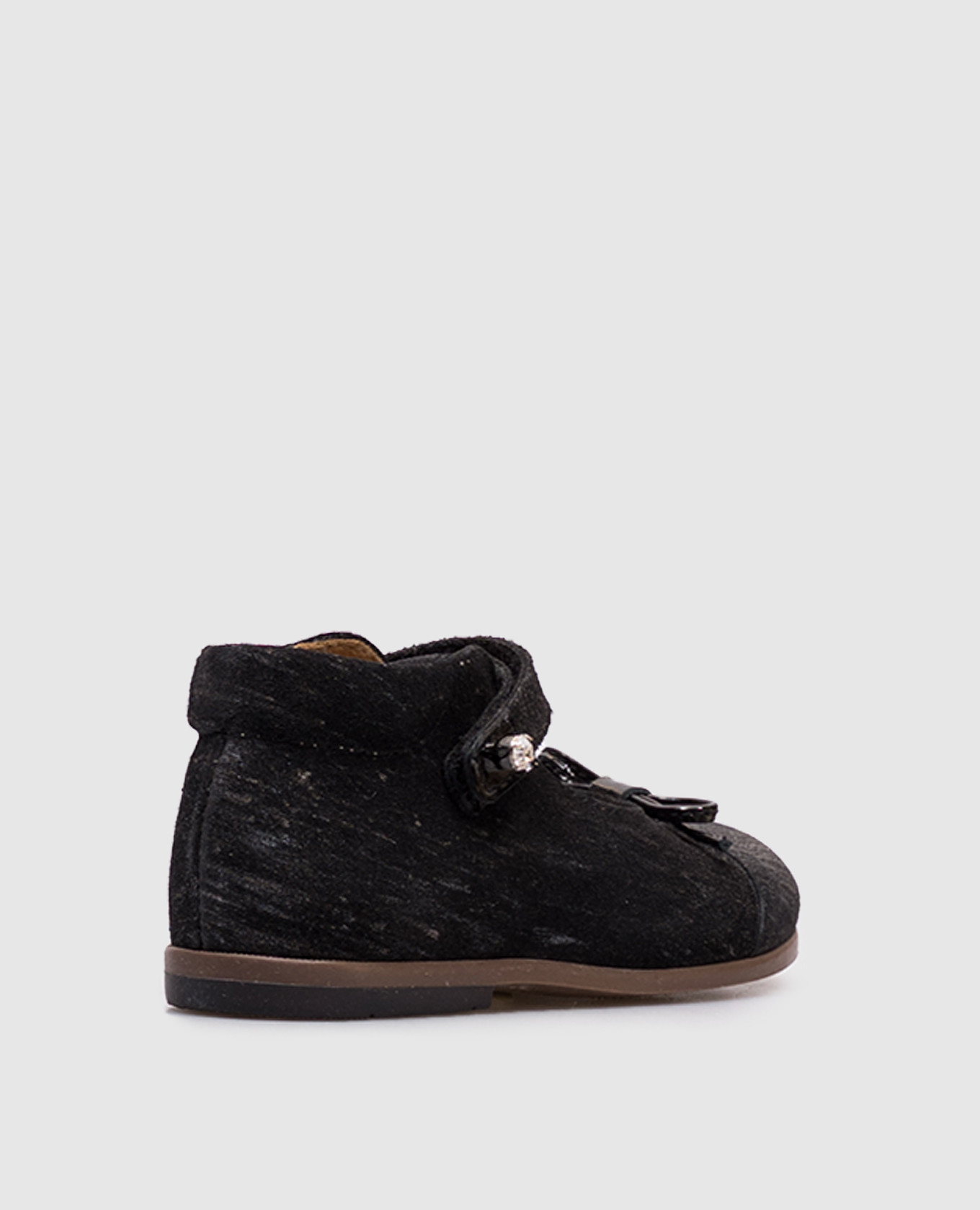 

Children's black suede shoes with a bow Zecchino D'oro