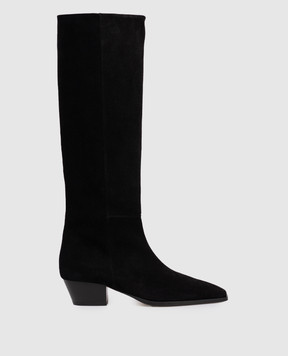 Aeyde Black suede Medea boots KB0619003001225