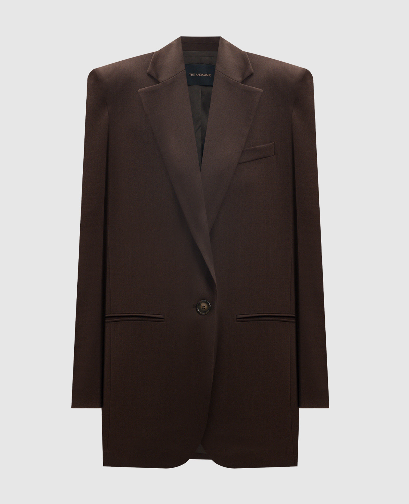 

Brown Guia jacket with wool The Andamane