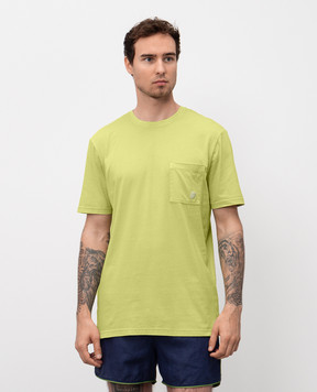 Vilebrequin Green T-shirt with embroidered emblem TTNCP103