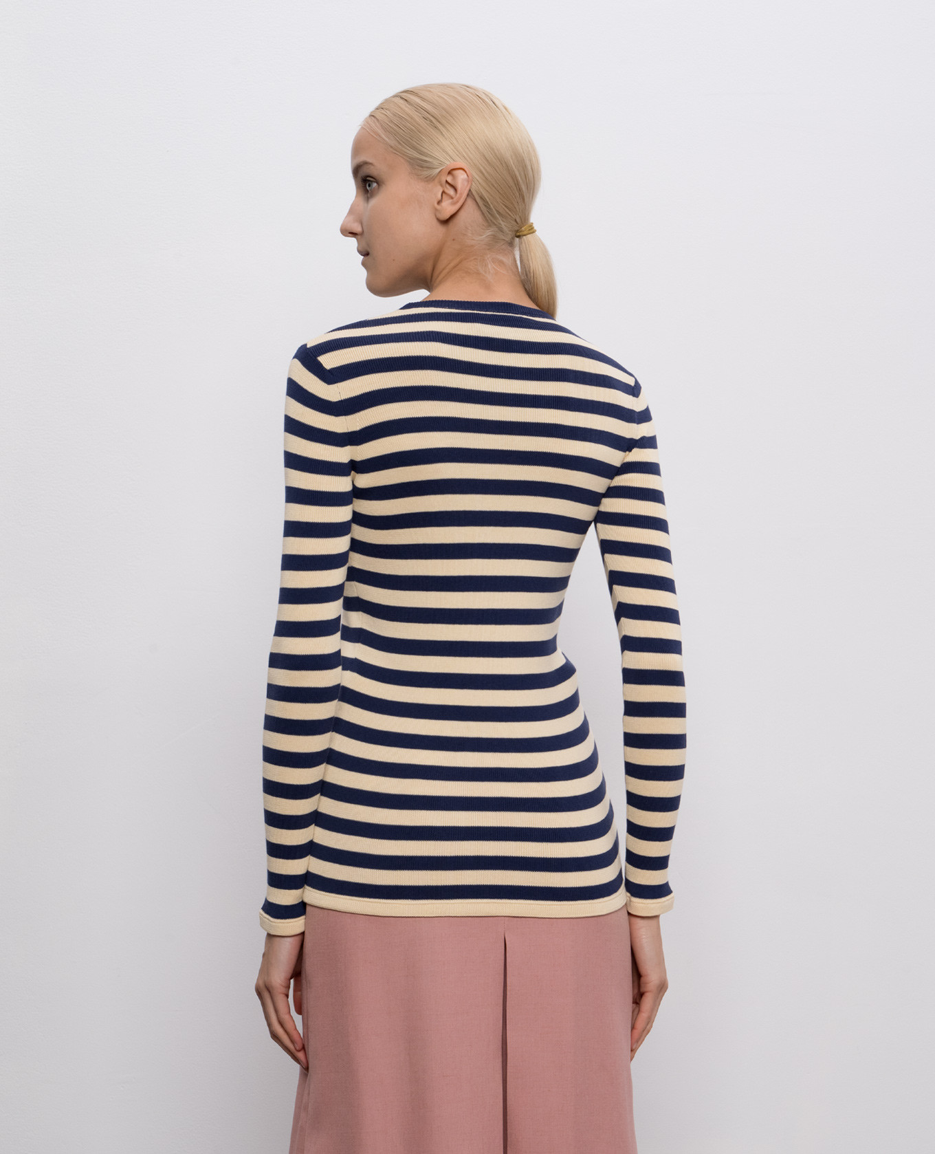 Beige striped jumper with logo Valentino 4