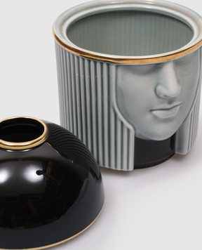 Ginori 1735 L'Amazzone grey porcelain diffuser holder 179RG05FC0020LX0150