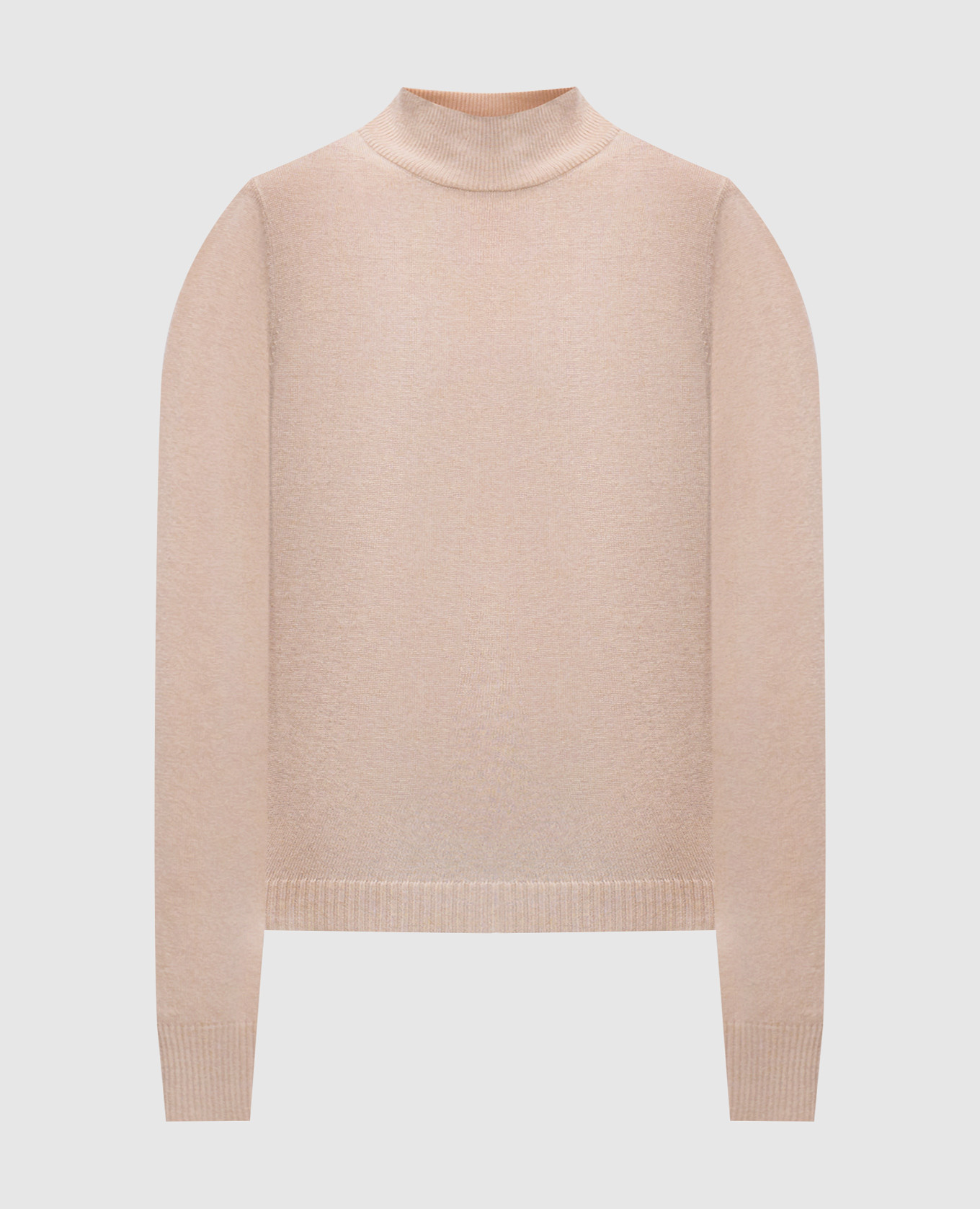

Beige golf with wool and cashmere Twinset