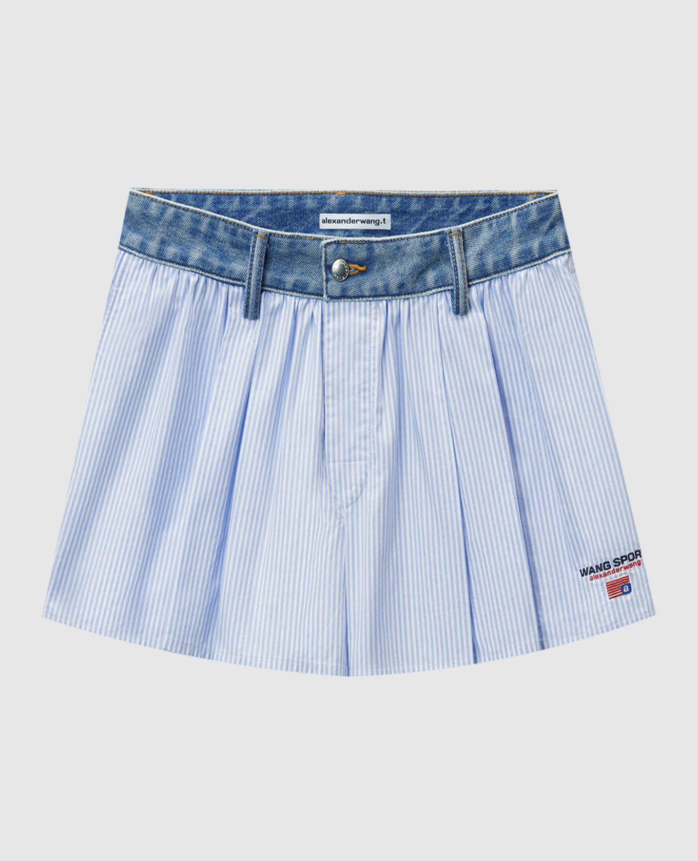 Blue striped shorts Alexander Wang