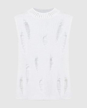 Gauchere White top with slits P12427760592
