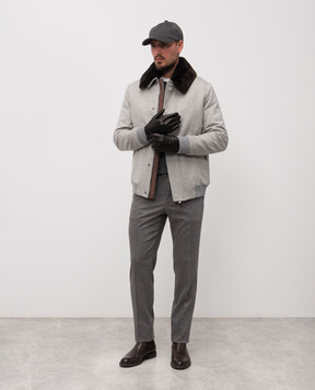 Slowear Gray wool and cashmere pants 1T00984932A