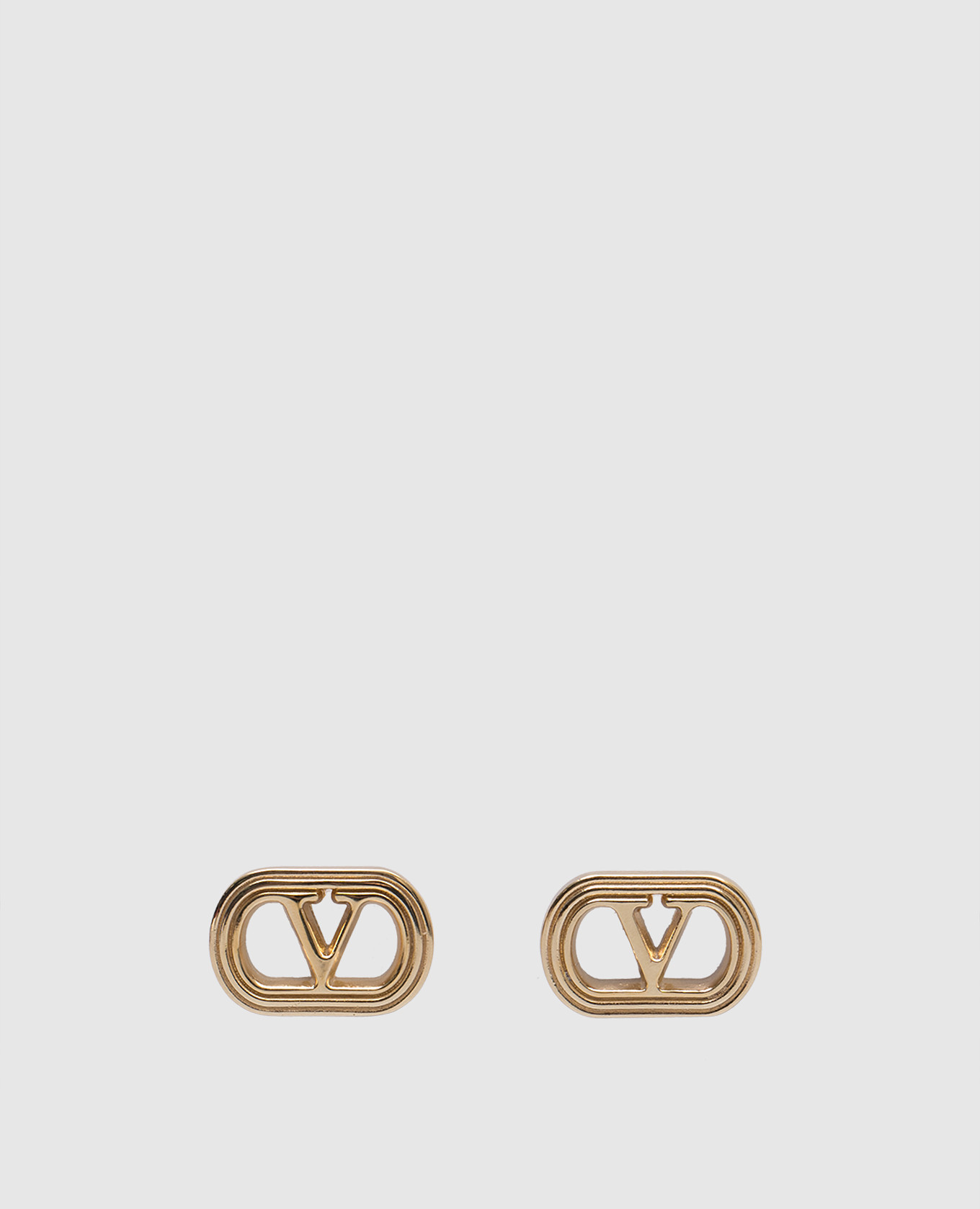

Ovalette gold earrings Valentino, Golden