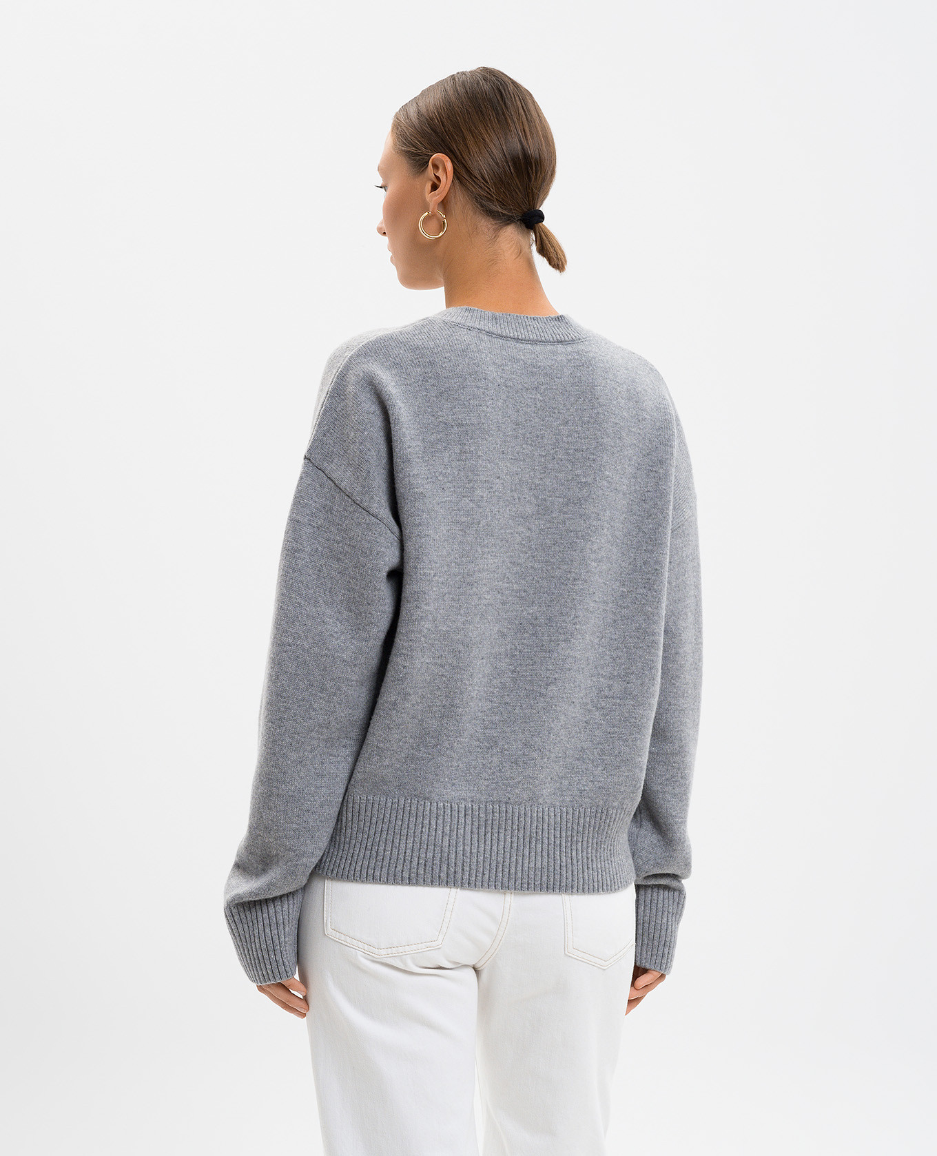 

Gray wool and cashmere pullover Ami Paris, Grey