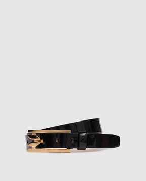 Victoria Beckham Black patent leather belt B425AAC006945A