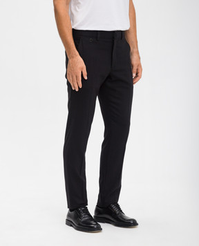 Agnona Black pants made of wool and cashmere T706U1YUW035