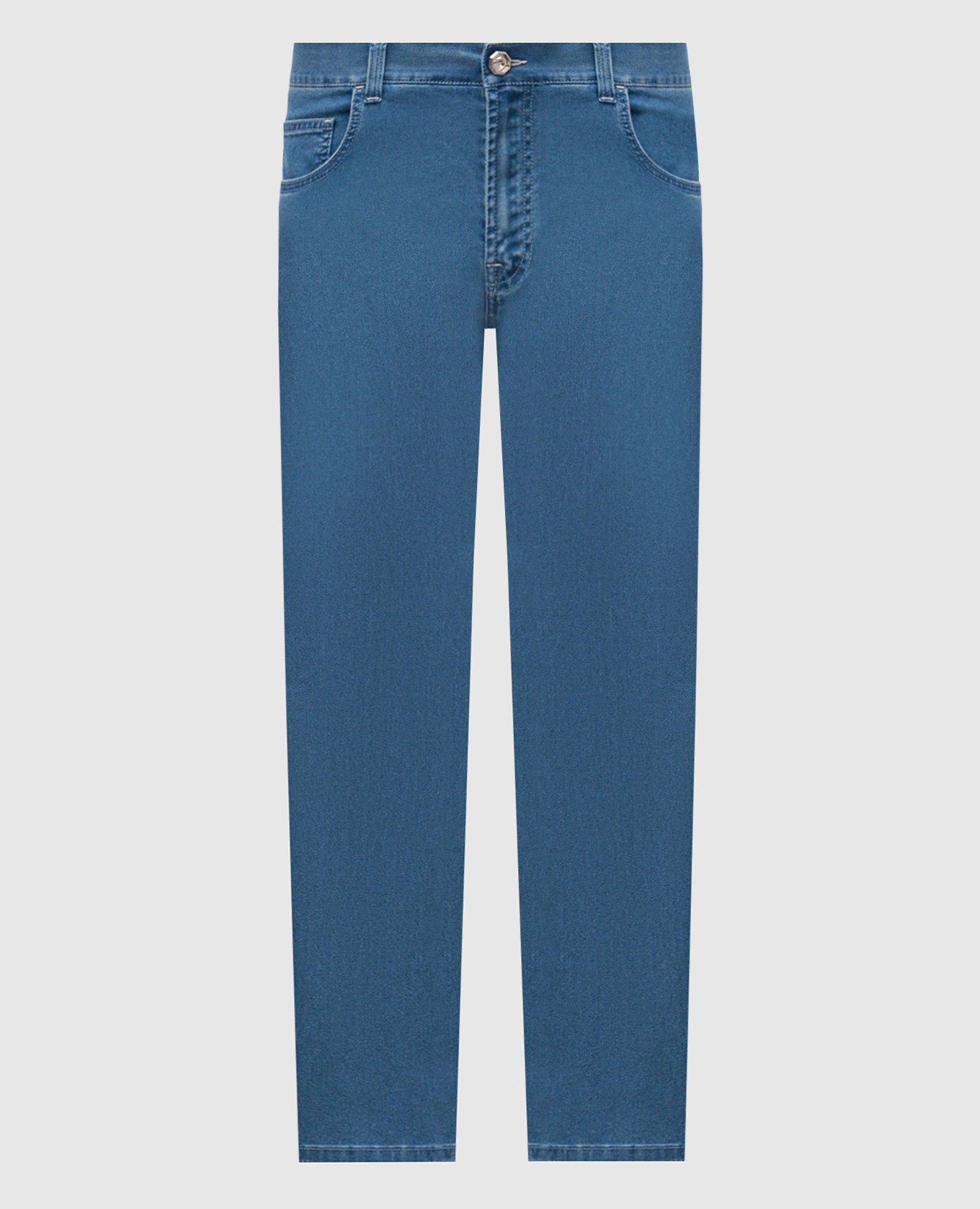 

Blue jeans with logo Stefano Ricci
