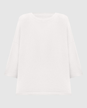 Allude White wool and cashmere top 25217051