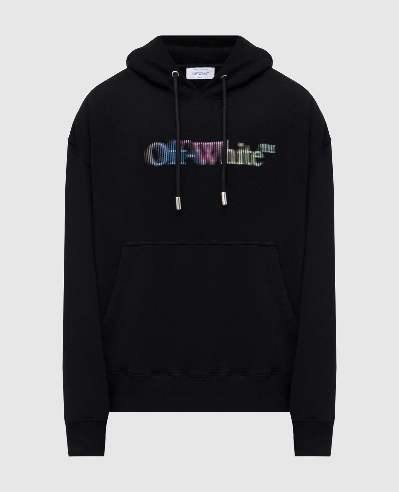 Black hoodie with S. Matthew print Off-White