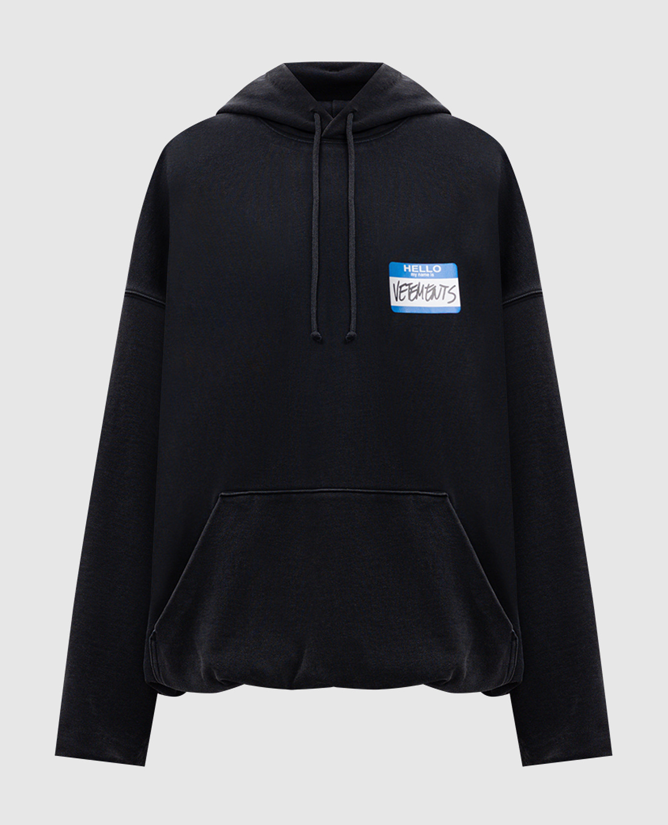 

Black hoodie with logo print Vetements