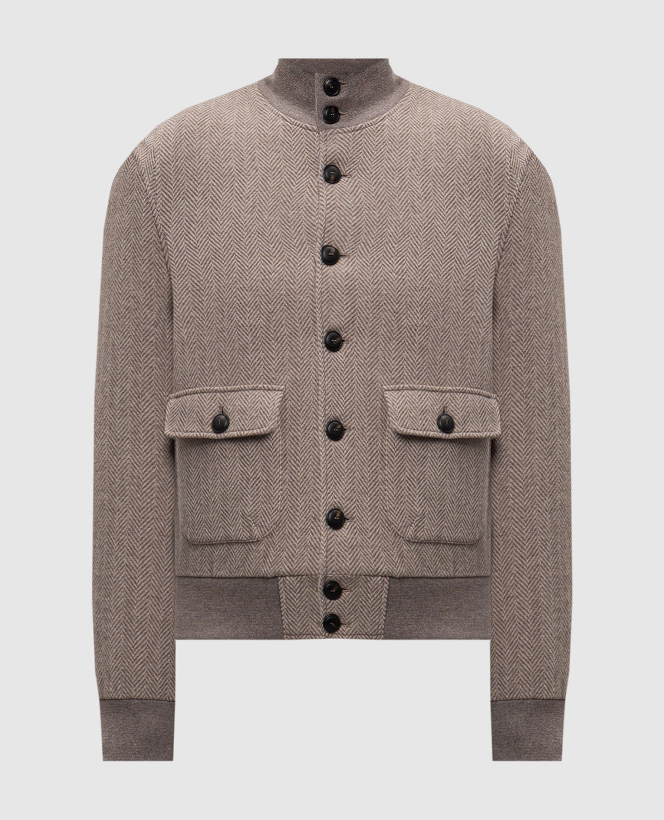 

Beige jacket made of wool in a pattern CAPOBIANCO