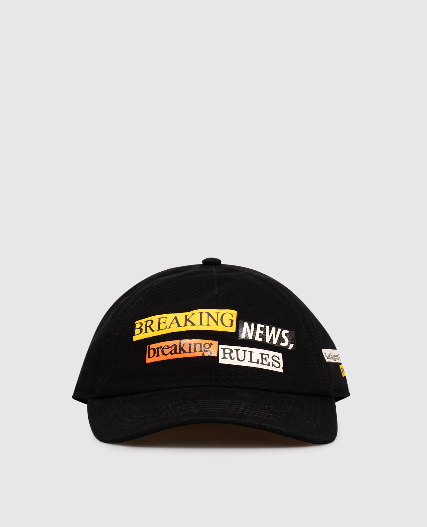 Black cap with print Palm Angels