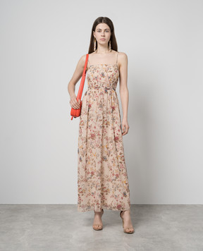 Max Mara Weekend LIBANO beige dress in floral print LIBANO