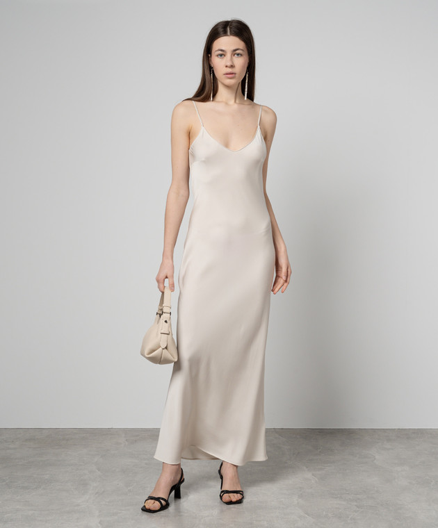 Allude - Beige dress-combination made of silk 24284004 - shop with Hungary  delivery at Symbol