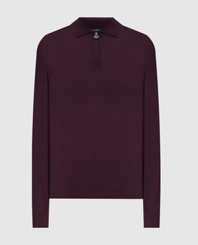 Stefano Ricci Purple wool polo shirt K303025P30F25345