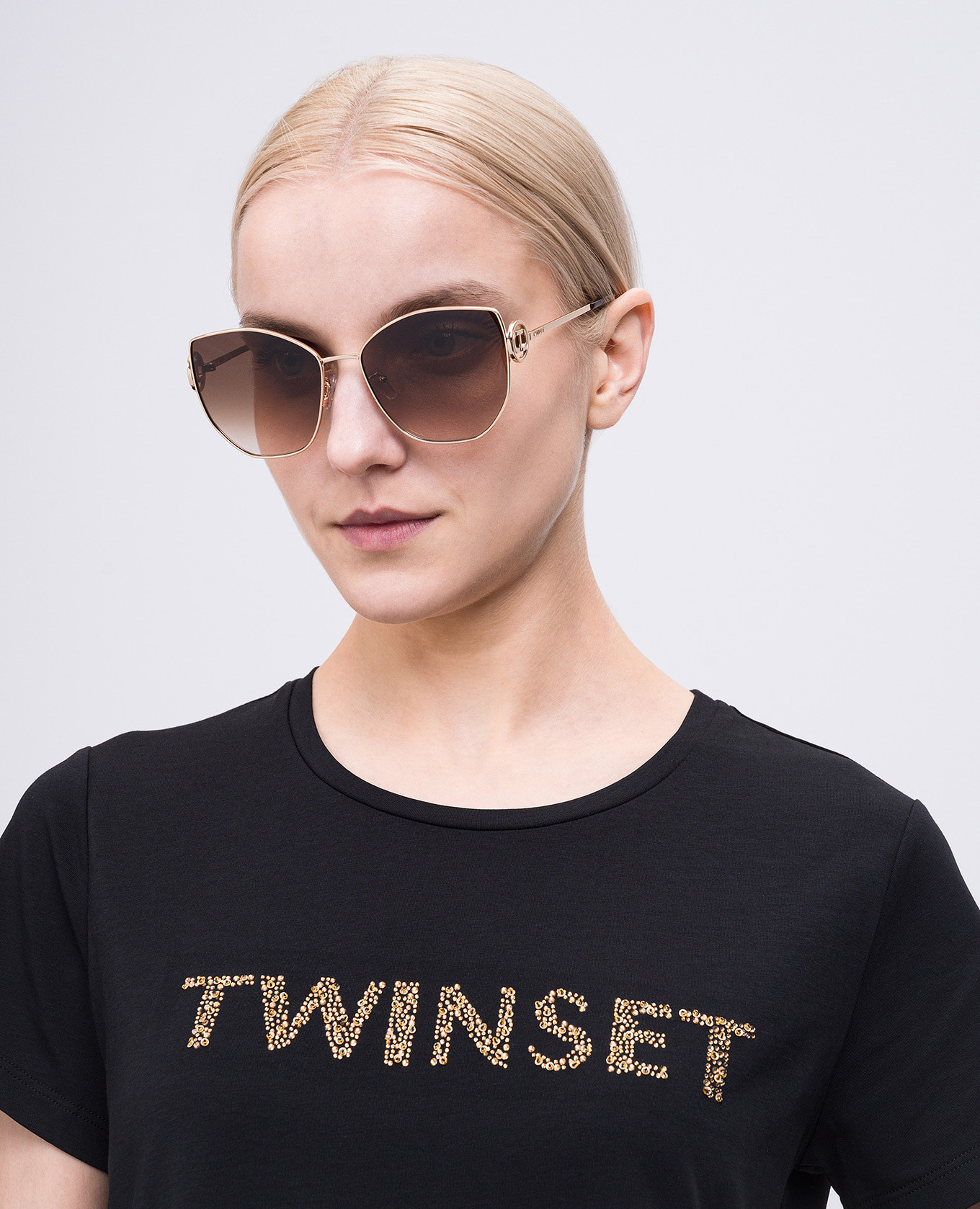 

Gold sunglasses Twinset, Golden