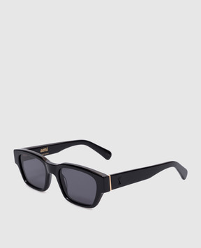 Ami Paris Black sunglasses 75009 with metal Ami de Coeur emblem UGL509AM0004