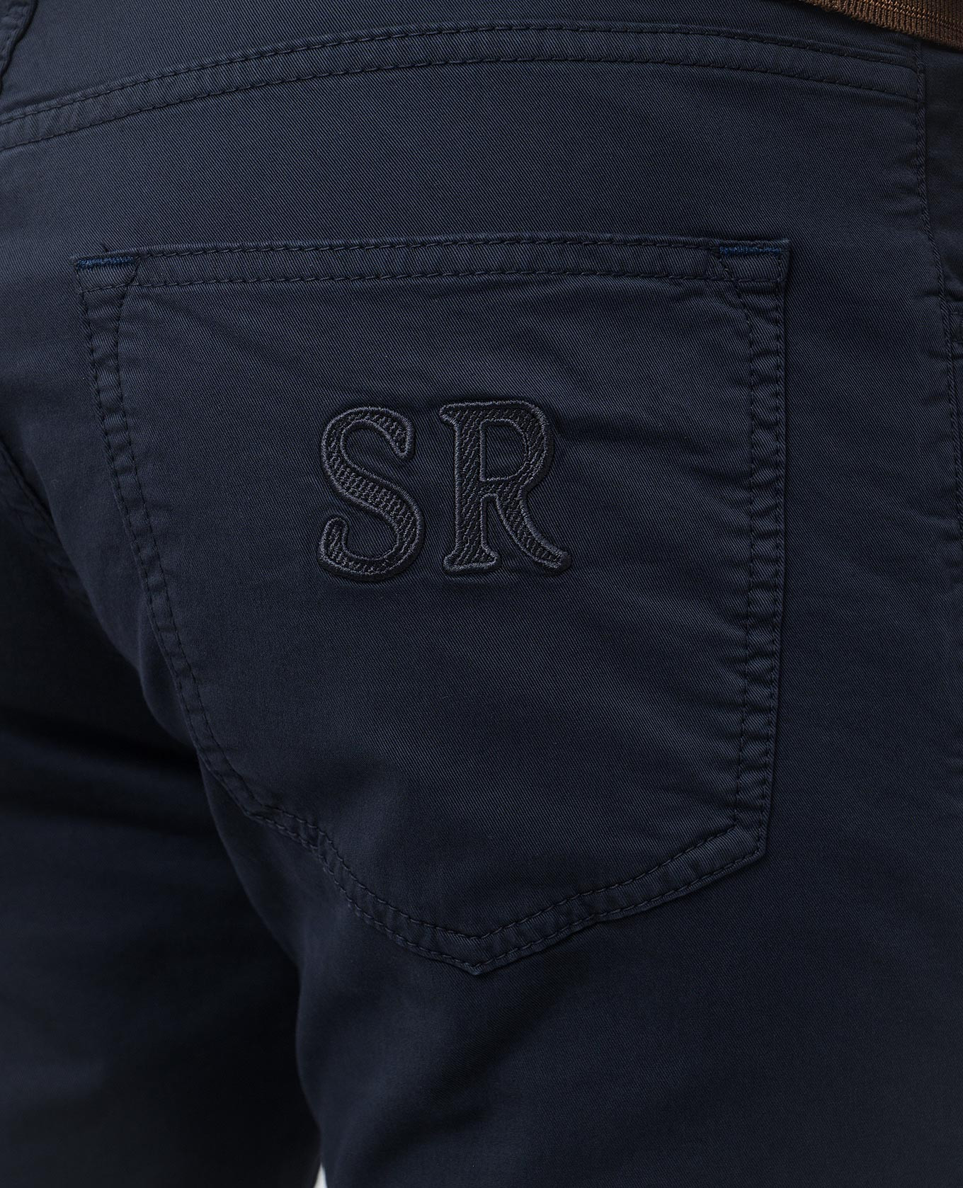 

Blue pants with monogram logo Stefano Ricci