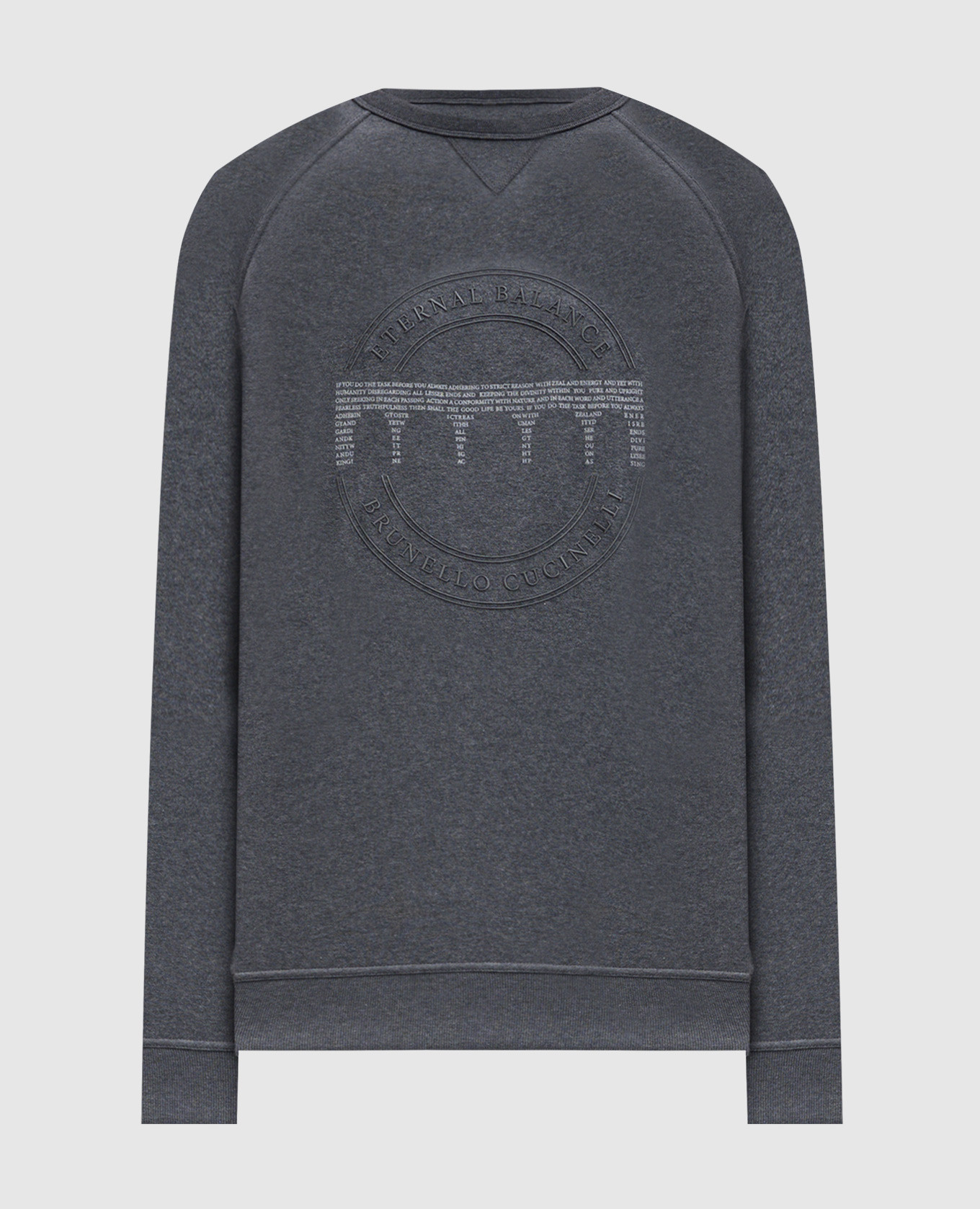 

Gray sweatshirt with Eternal Balance print Brunello Cucinelli, Grey