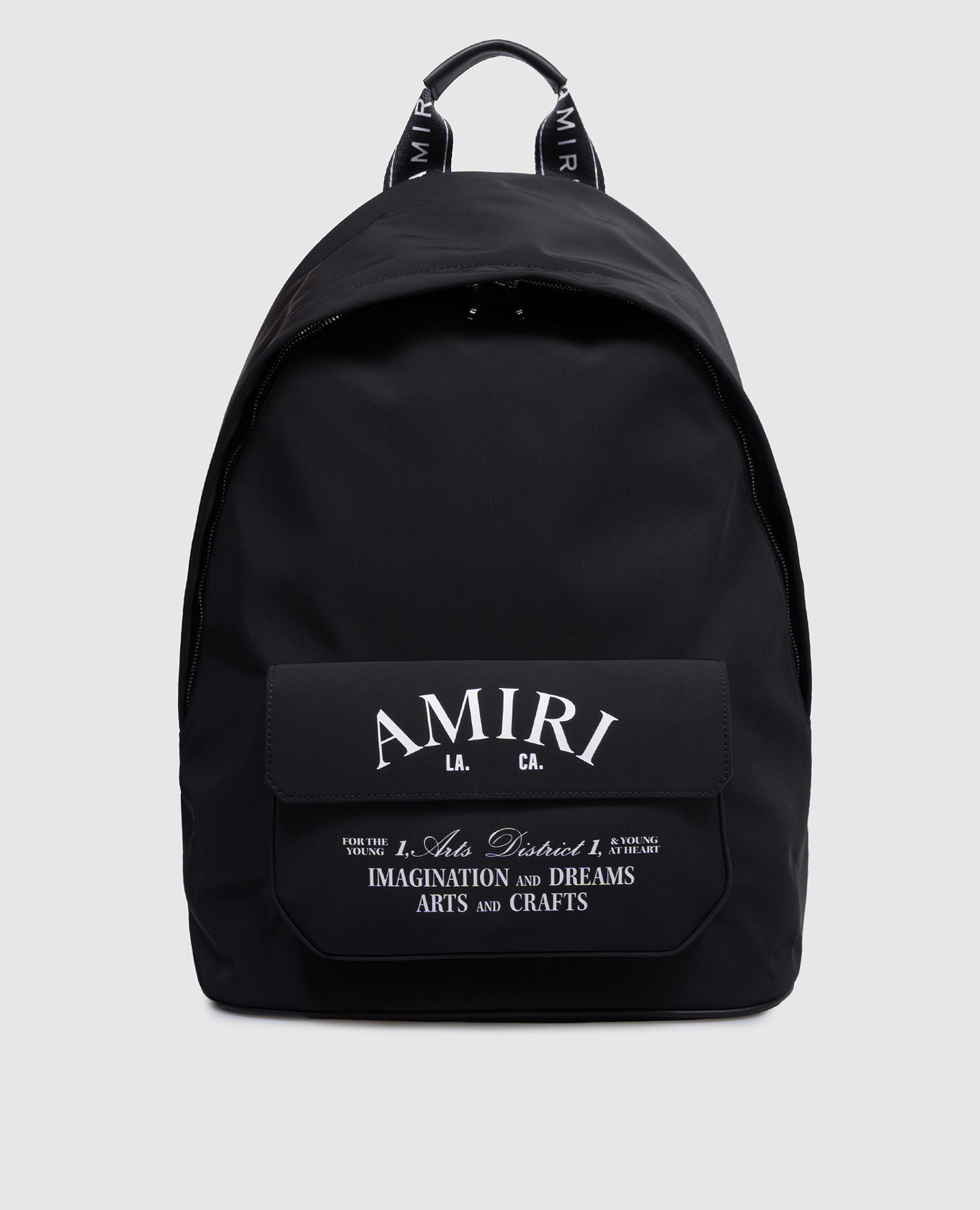 AMIRI - Black Arts District backpack with contrasting logo print