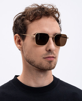 Bottega Veneta Gold sunglasses with logo 841398VIGA0