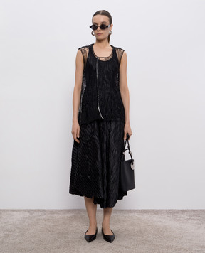 Masnada Black midi dress 7896