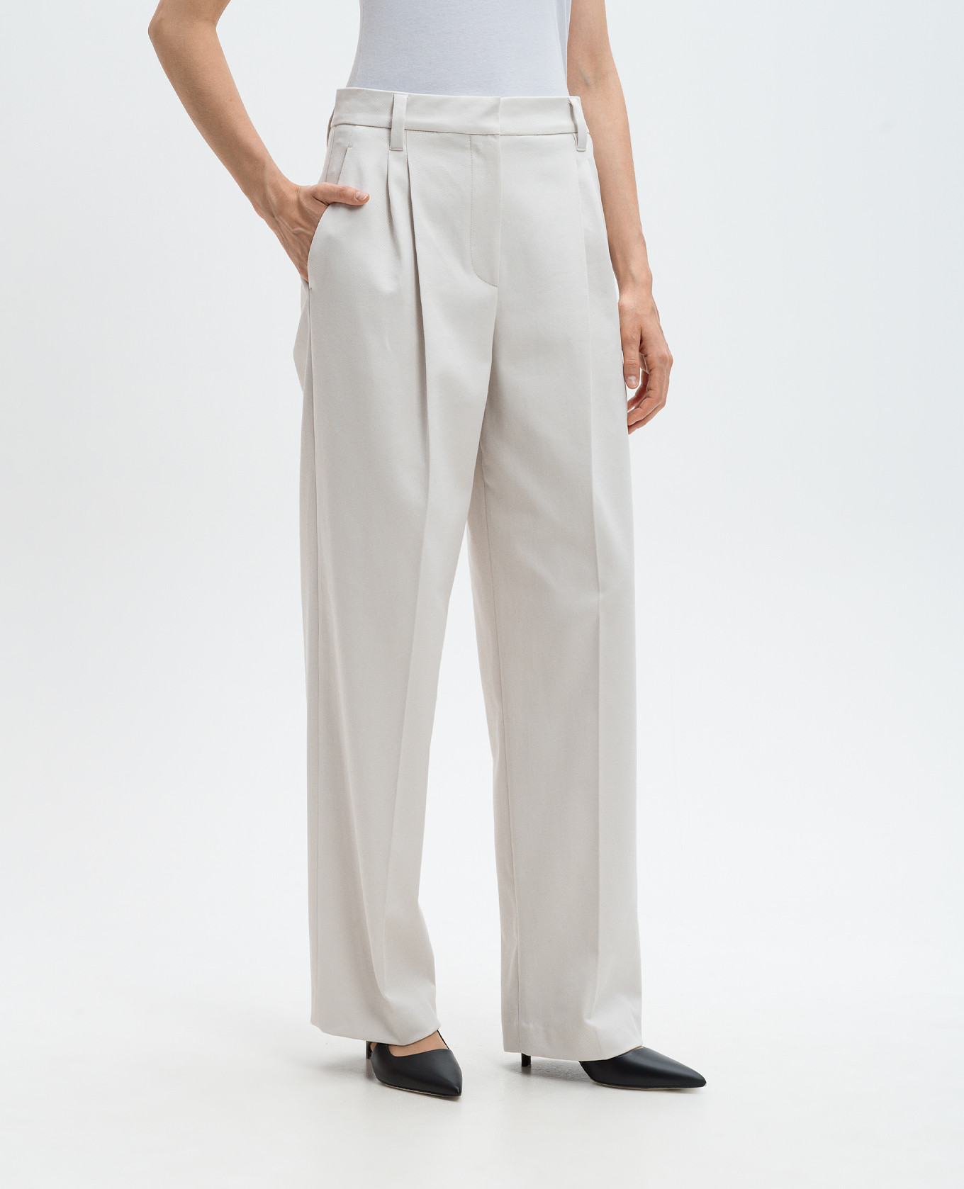 White pants Brunello Cucinelli 3