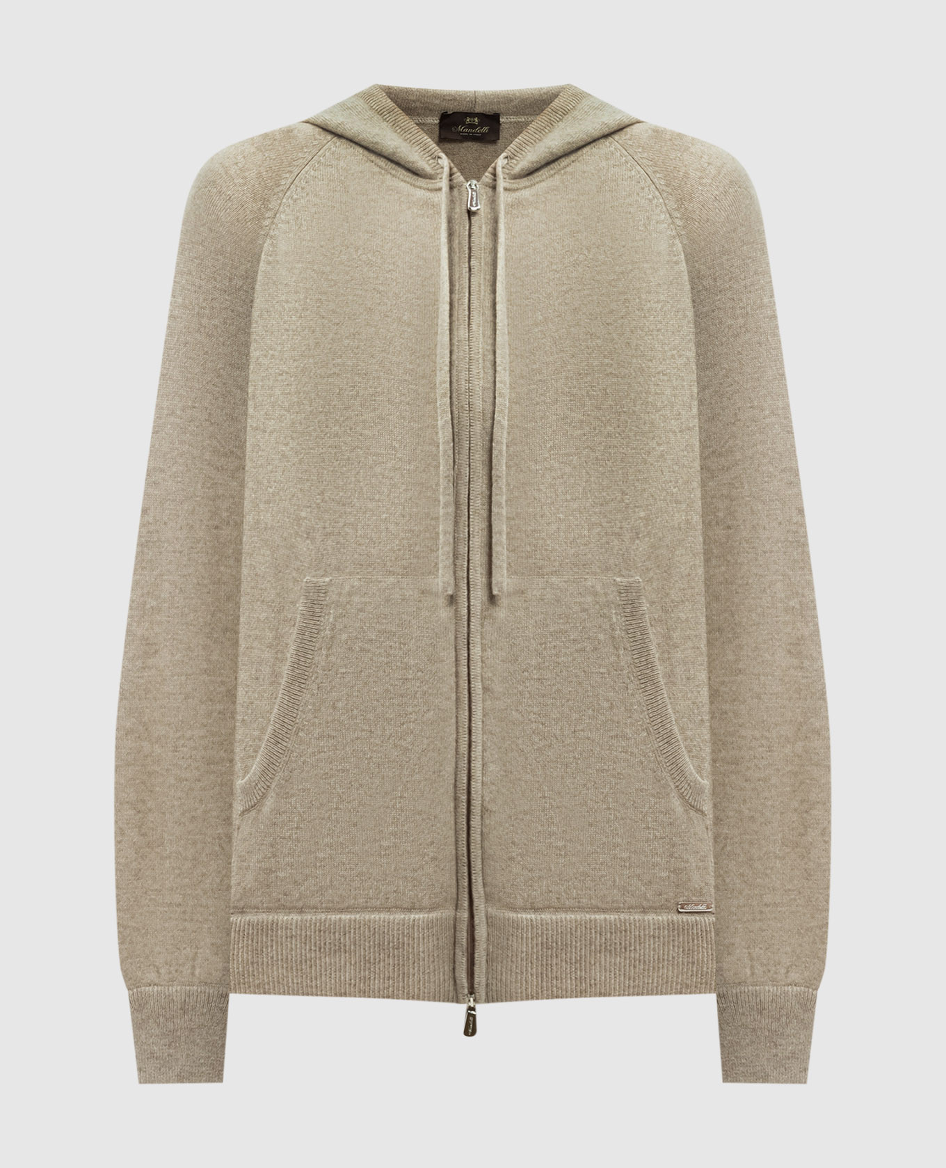 

Beige cashmere sports jacket Enrico Mandelli, Бежевый