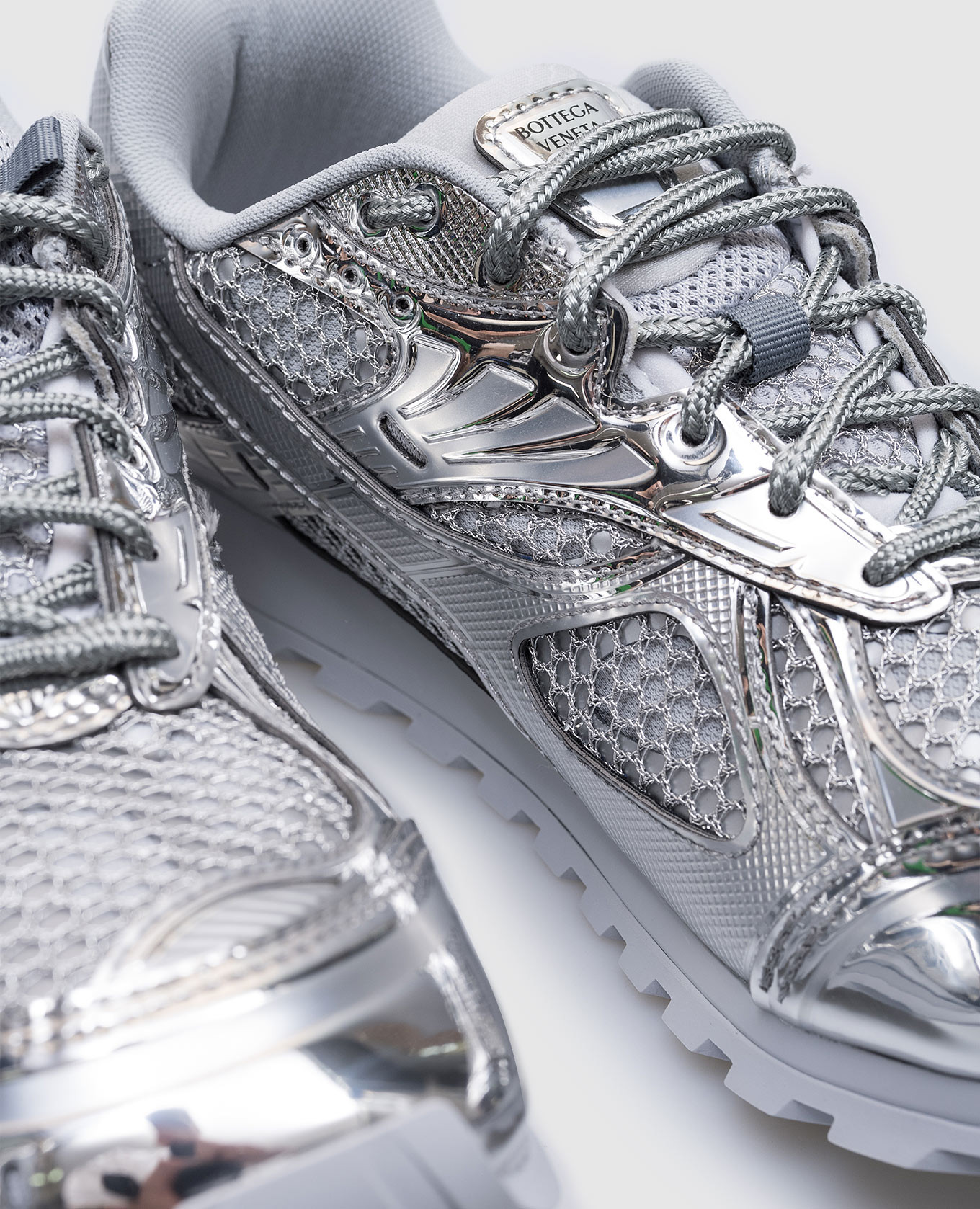 

Orbit silver sneakers Bottega Veneta